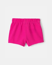Baby Girl Drawstring Shorts - Pink