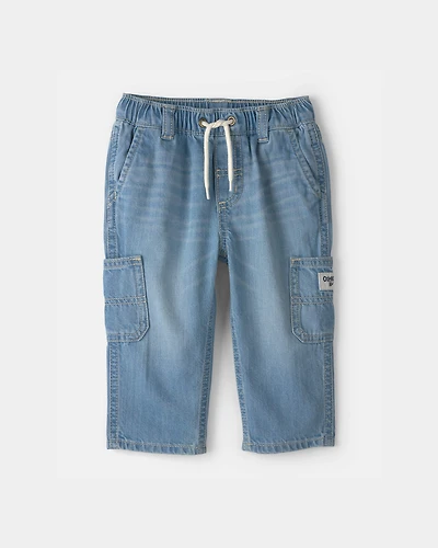 Baby Boy Wide-Leg Carpenter Jeans - Medium Wash