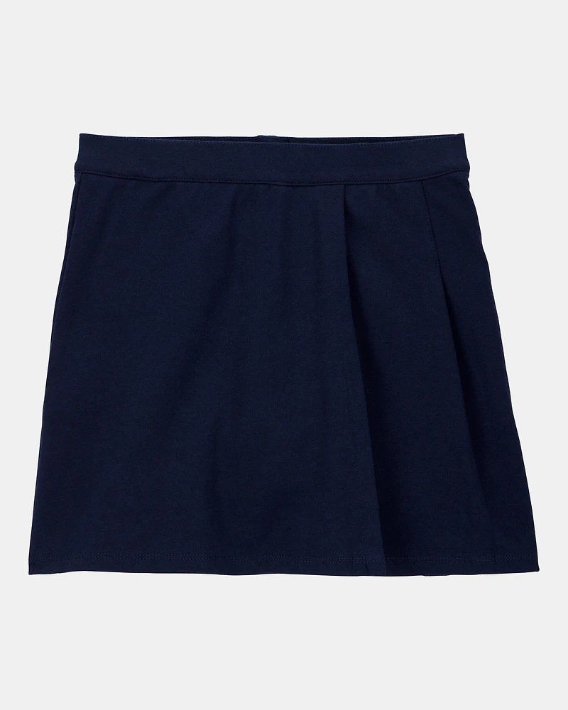 Kid 2-Pack Ponte Knit Uniform Skirts - Navy