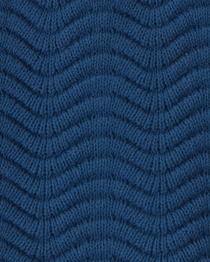 Baby Girl Sweater Knit Tank Top - Navy