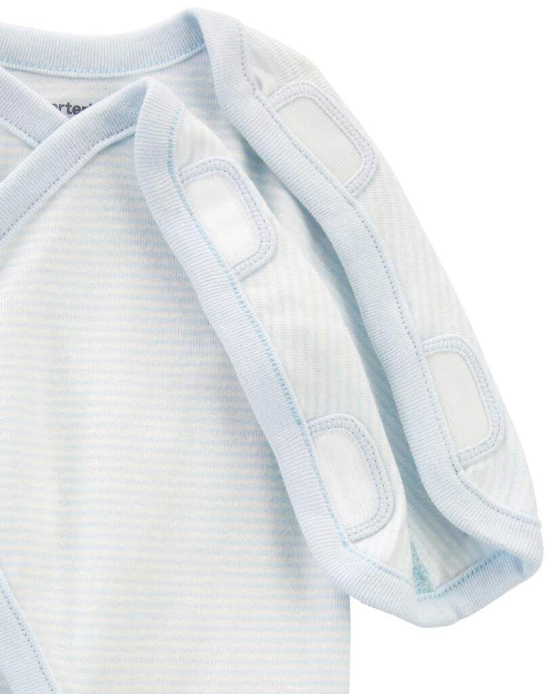 Baby Boy Preemie Striped Cotton Sleep & Play Pajamas