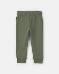 Toddler Boy French Terry Joggers - Olive Green