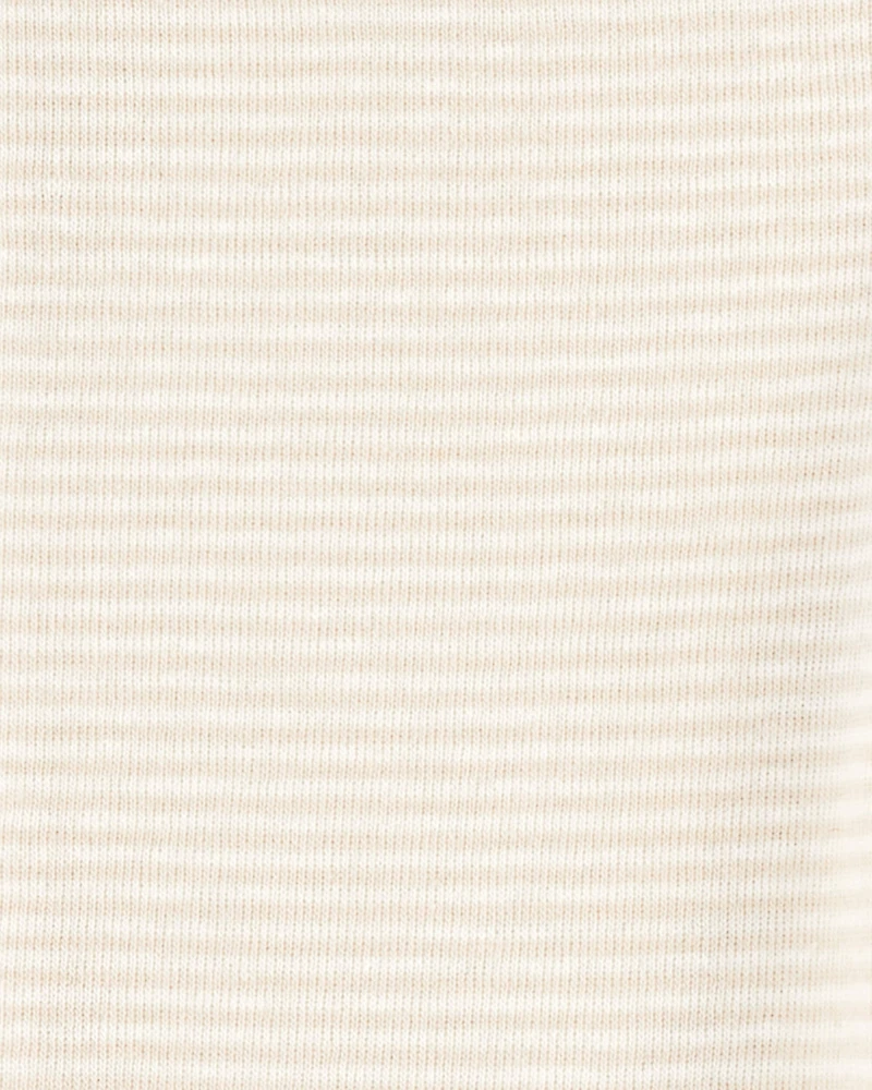 Baby 4-Piece Cloud Print Outfit Set - White/Tan