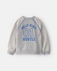 Toddler Boy 2-Piece 'Team Player' French Terry Sweatshirt & Pant Set - Grey