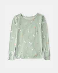 Kid Easter Bunny PurelySoft 2-Piece Pajama Set - Green