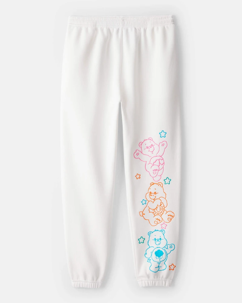 Girls Care Bears Active Pants - White