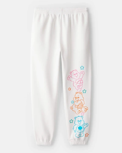 Girls Care Bears Active Pants - White