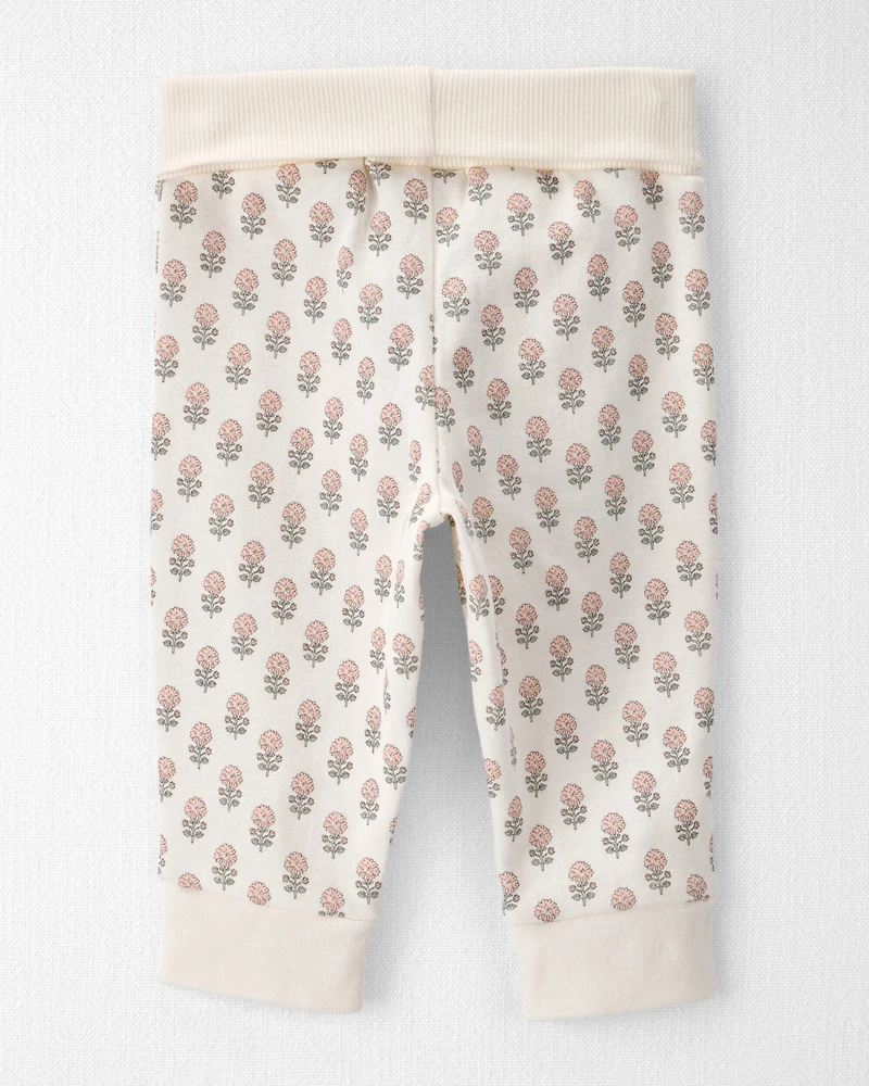 Baby Girl 2-Pack Organic Cotton Grow-With-Me Joggers
