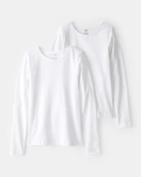 2-Pack Cotton Long-Sleeve Undershirts