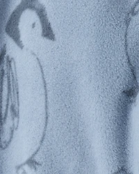 Baby Boy Penguin Fleece Joggers - Blue