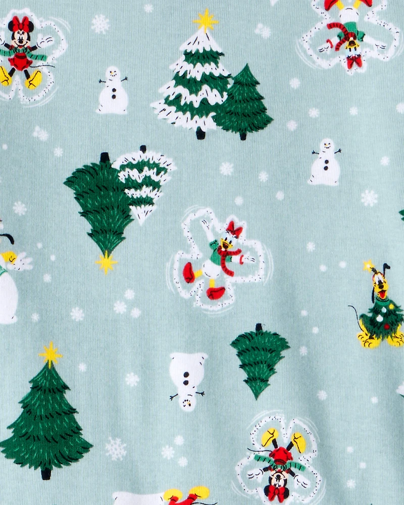 Kid Disney© Mickey Mouse 100% Cotton Long-Sleeve Snug Fit 2-Piece Pajamas - Blue