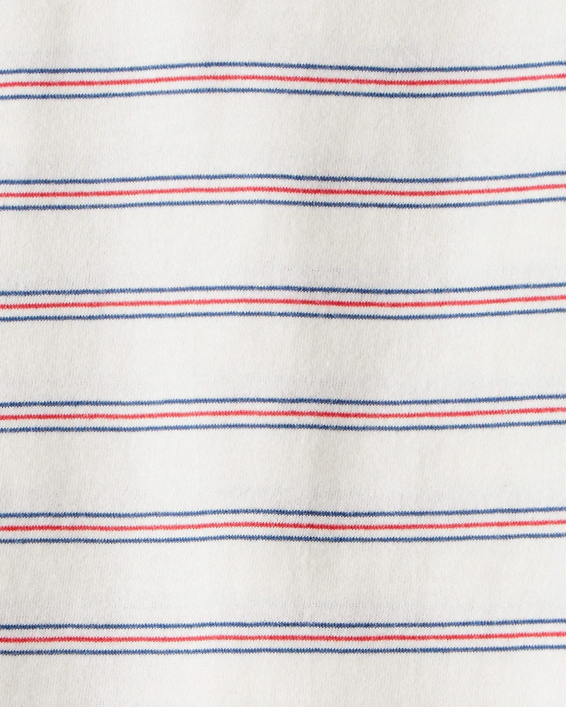 Toddler Boy Striped Long-Sleeve Tee - Cream
