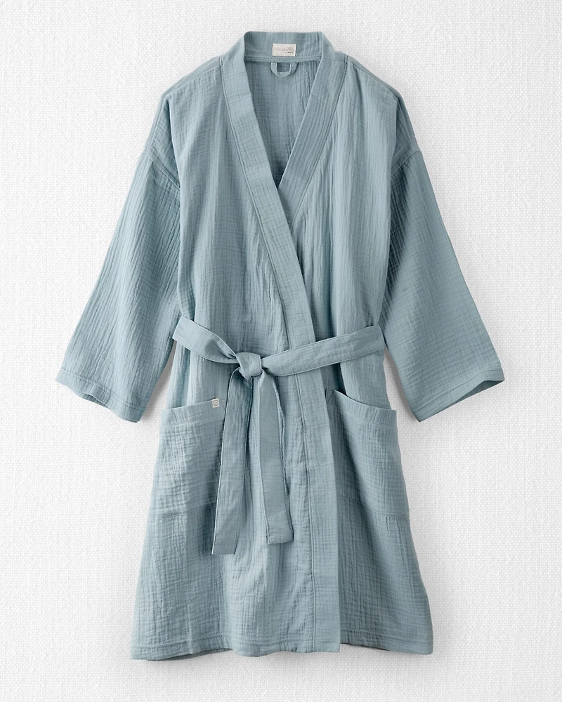 Adult Organic Cotton Gauze Robe
