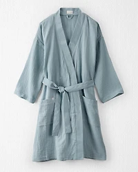 Adult Organic Cotton Gauze Robe