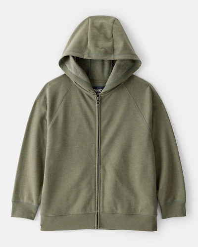 Boys DayDream Fleece Zip-Up Hoodie - Green