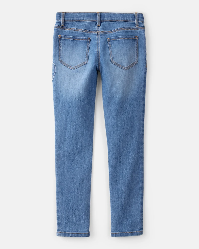 Girls Denim Skinny Jeans - Blue
