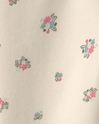 Baby Girl 3-Piece Floral Fleece Layering Set - Cream/Coral