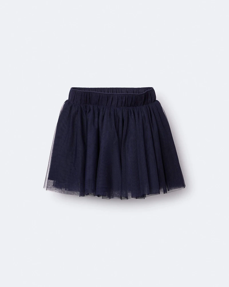 Toddler Girl Avenue Twirl™ Mini Skirt with Tulle - Navy