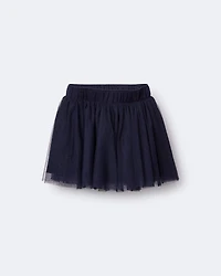 Toddler Girl Avenue Twirl™ Mini Skirt with Tulle - Navy