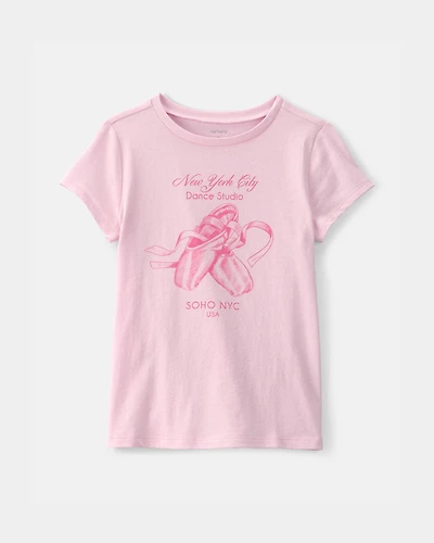 Girls Ballet Graphic Tee - Pink