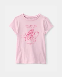 Girls Ballet Graphic Tee - Pink