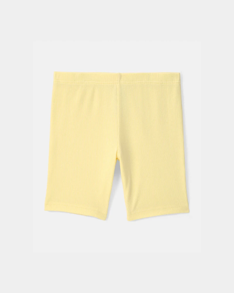 Girls Bike Shorts - Yellow