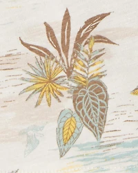 Kid 2-Piece Palm Tree Button-Down Shirt & Shorts Set