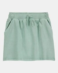 Kid Active Drawstring French Terry Skort - Green
