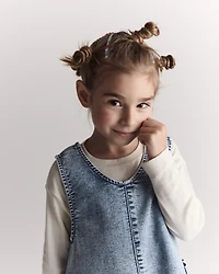 Toddler Girl Pointelle Long-Sleeve Top - Cream