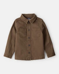 Toddler Boy Long-Sleeve Button-Down Shirt - Brown