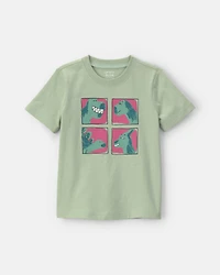 Toddler Boy Dinosaur Graphic Tee - Green