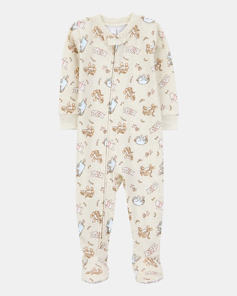 Baby Winnie The Pooh Snug Fit Cotton Footie 1-Piece Pajamas