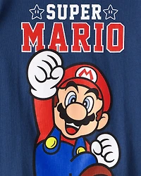 Toddler Boy Super Mario Short-Sleeve Graphic Tee - Blue