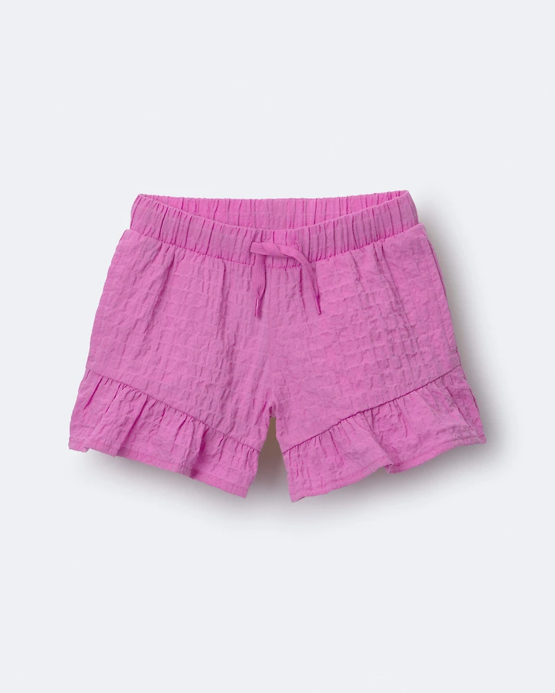 Toddler Girl Ruffle Butterfly Shorts