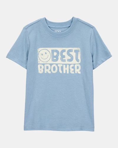 Toddler Boy Best Brother Short-Sleeve Graphic Tee - Blue