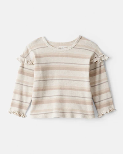 Baby Girl Striped Long-Sleeve Top