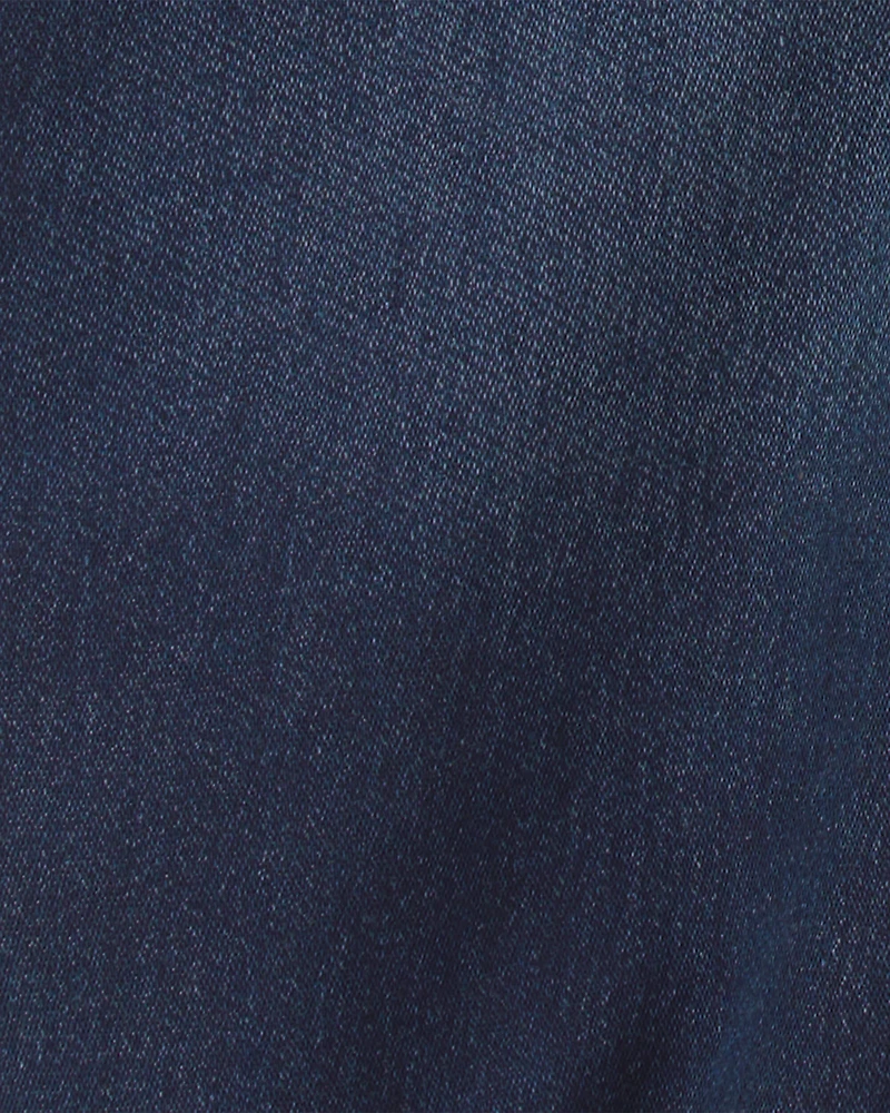 Baby Boy Denim Overalls - Dark Wash