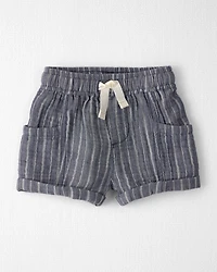 Baby Boy 2-Piece Organic Cotton Gauze Top & Short Set
