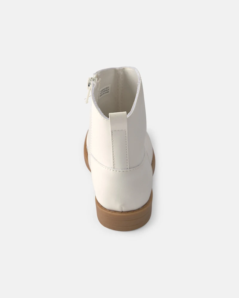 Toddler Girl Cowboy Boots - White