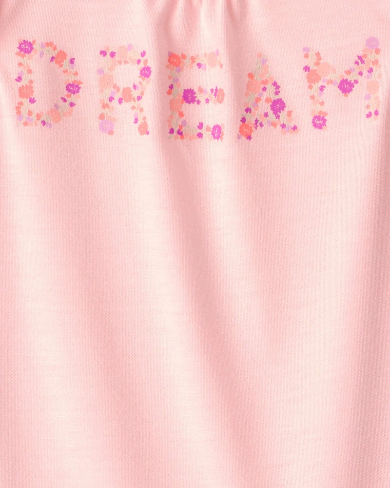 Girls 2-Pack 'Dream' Floral Loose Fit Night Gown - Pink