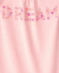 Girls 2-Pack 'Dream' Floral Loose Fit Night Gown - Pink
