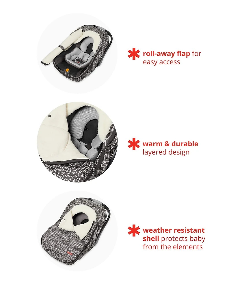 Stroll & Go Car Seat Cover - Pink Heather