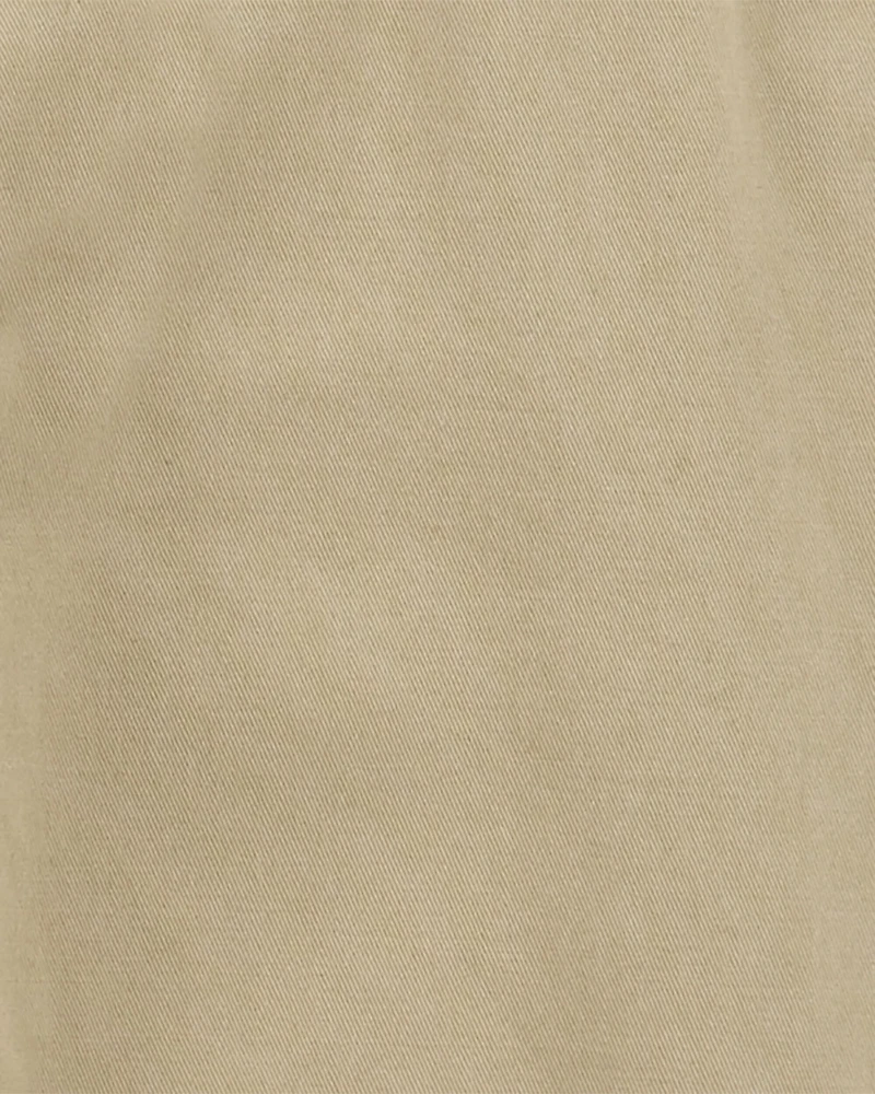 Toddler Boy Suspenders Pants - Khaki