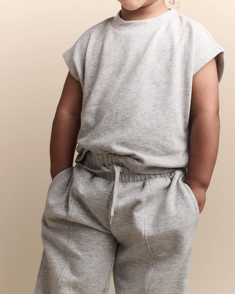 Toddler Girl Dolman-Sleeve Miriam Tee - Heather Grey
