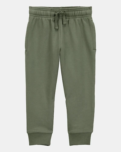 Toddler Boy Pull-On Drawstring Joggers - Green