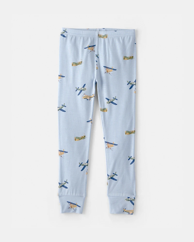 Toddler Boy Plane PurelySoft 2-Piece Pajama Set - Blue