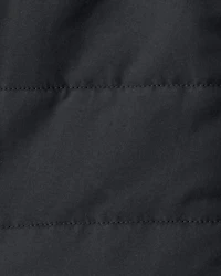 Baby Boy 3-Piece Quilted Vest Outfit Set - Grey/Black