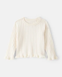 Baby Girl Long-Sleeve Sweater - Cream