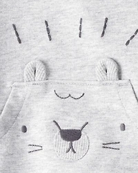 Baby 3-Piece Lion Little Pullover Set - Grey/Green