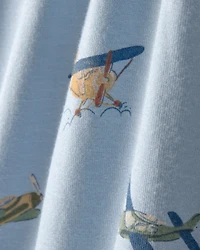 Toddler Boy Plane PurelySoft 1-Piece Pajama - Blue